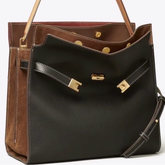 Tory Burch Handbags - Tory Burch Rudizwill Black and Brown Shoulder Bag